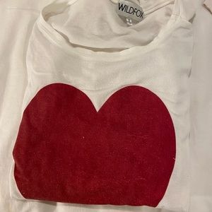 Wildfox Sparkle Heart Sweater